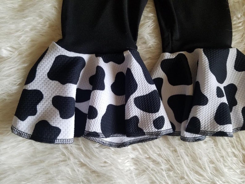 cow print bell bottoms womens
