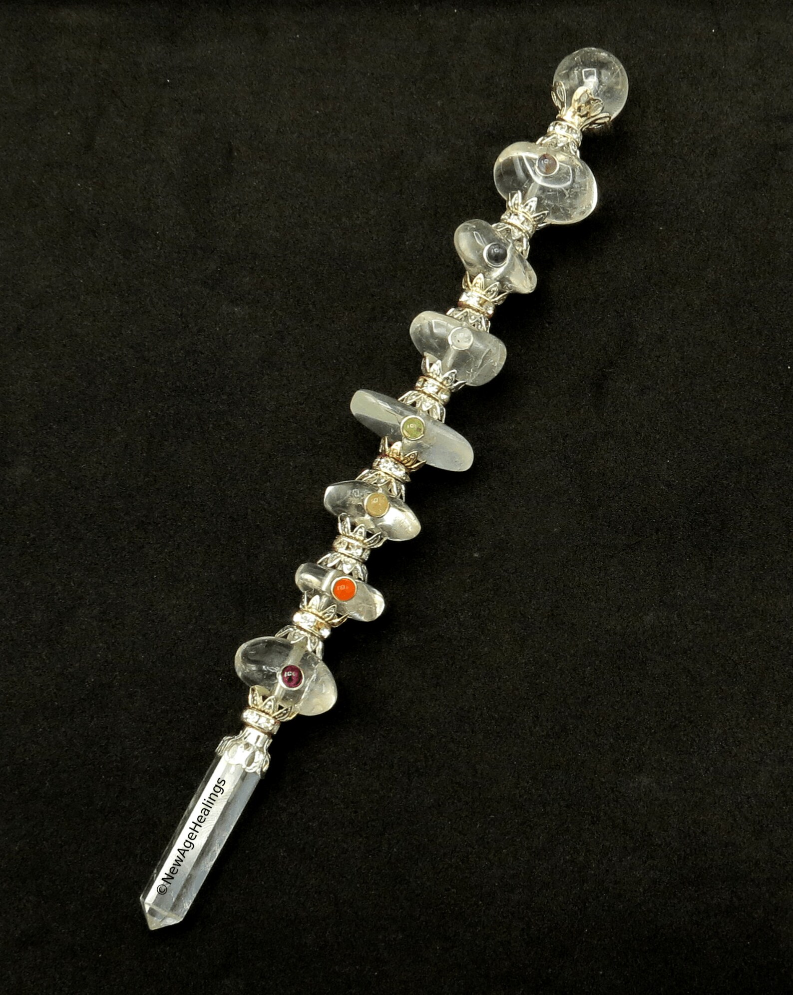 Clear Quartz Chakra Stick Rock Quartz Healing Crystal Wand Etsy