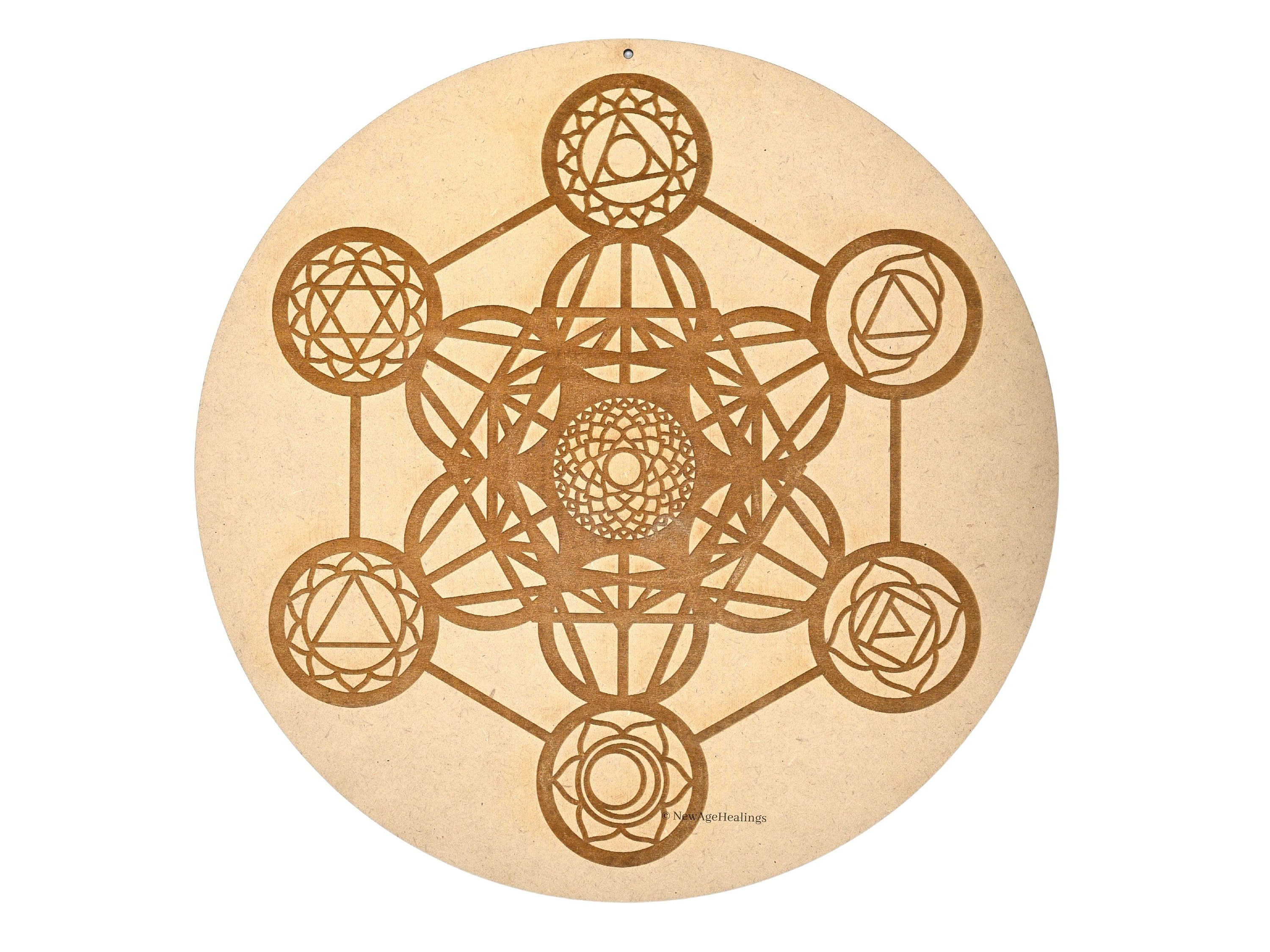 Sacred Geometry Wood Wall Art Wall Hanging Crystal Grid Etsy