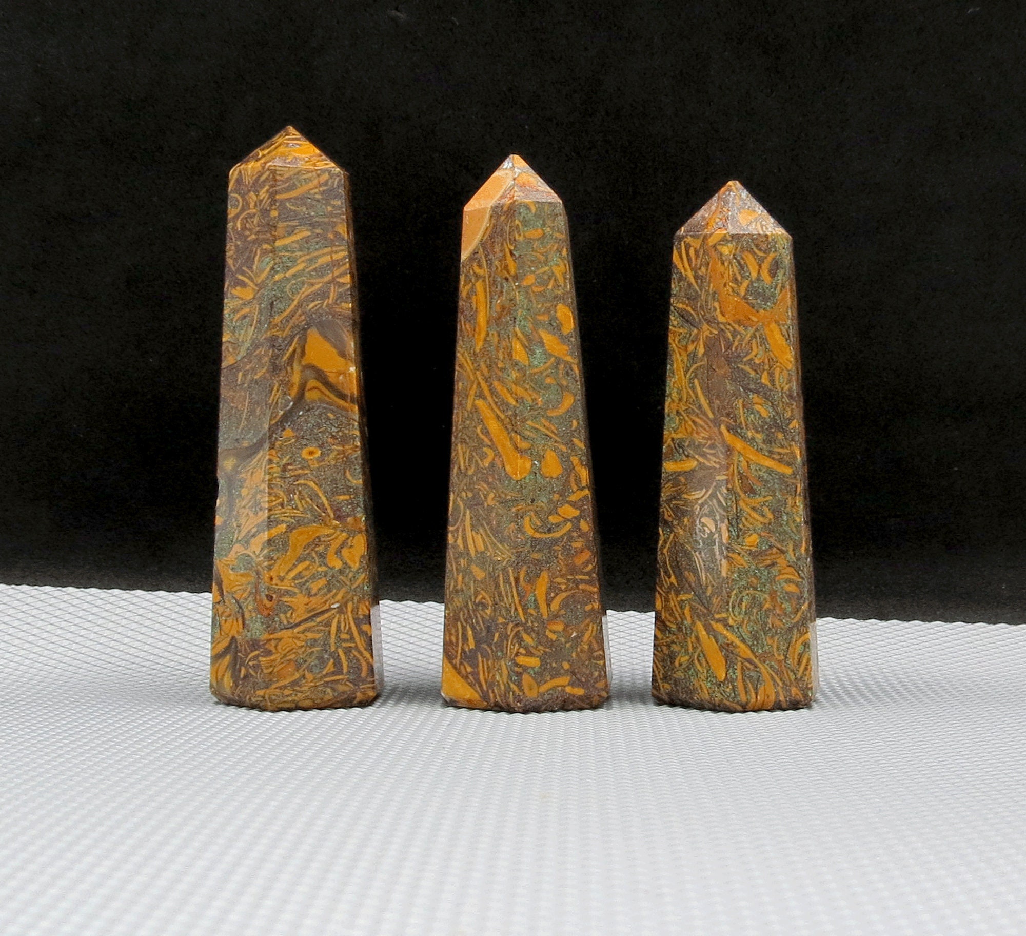 Calligraphy Jasper Crystal Tower Natural Crystal Point Etsy