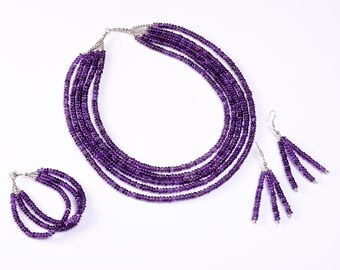 Buy Purple Jewelry Set Online In India 
