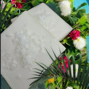 Coconut Shea Butter Soap Bar, Coconut Soap Bar, Raw Shea Butter Artisan Soap, Coconut Hand Soap, Essential Oil Skin Care, Hand Crafted Soap