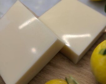 Lemon Lemongrass Goat Milk Soap Bar: Essential Oil Skin Care