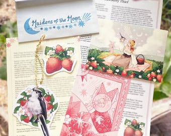 Mailclub juni 2026 ~ Maidens of the Moon | Grillige sprookjeskunstprint en stickers