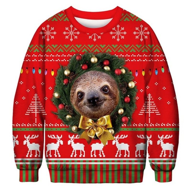 Christmas Sweater Sloth 