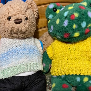 Teddy Bear Vest Jumper Crochet PDF Pattern