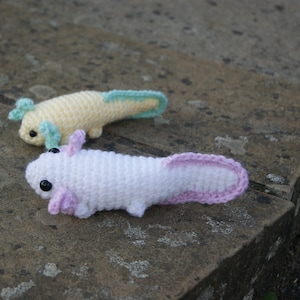 Crochet Axolotl Amigurumi! made to order! Choose your own colours