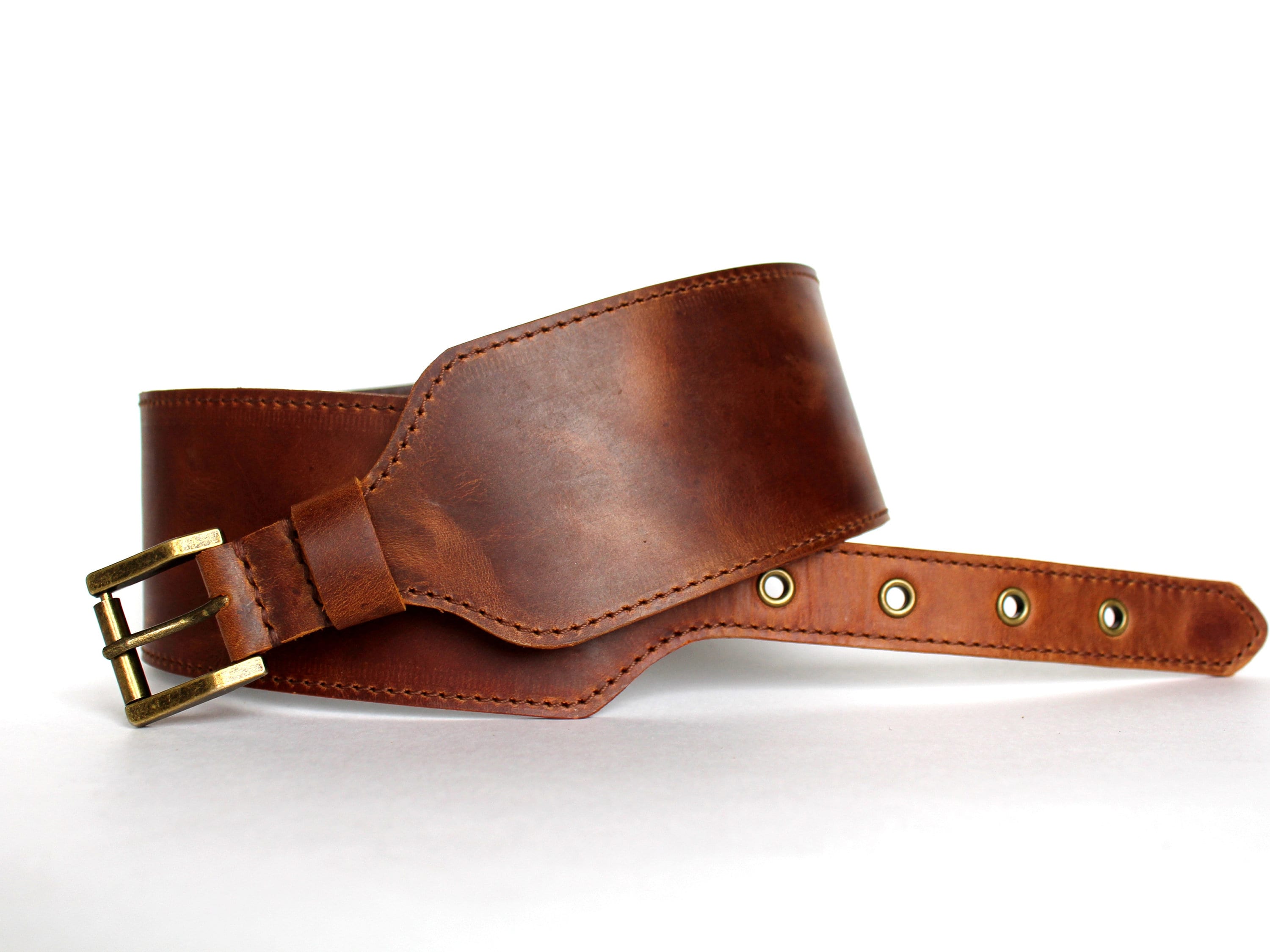 Wide Copper Brown Leather Belt Women Wide Leather Belt Wide Etsy UK