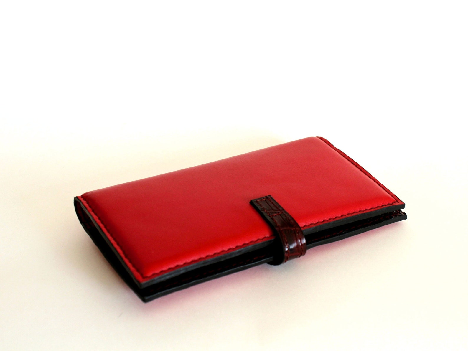 Red Wallet Women Bifold Wallet Designer Wallet Womens Etsy