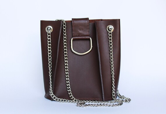 ショルダーバッグ・ポシェット Renewal version minimal leather buckle hobo bag Brown ショルダーバッグ・ポシェット Renewal version minimal leather