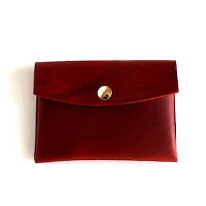 Somente item adicional, porta-cartões de couro feito à mão, porta-moedas pequeno, carteira de couro,