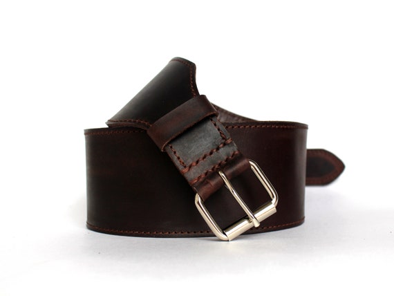 Women's designer leather waist belts