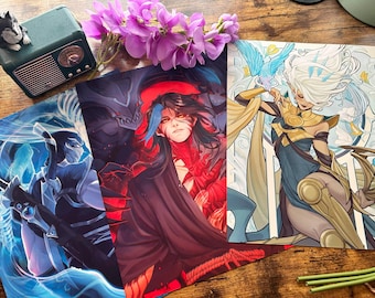League of Legends | Kayn Janna and Shen | 8.5x11 Prints