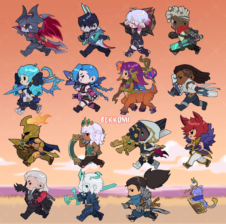 Legends on the Run Sticker| League of Legends 8X8cm | Vinyl image 2