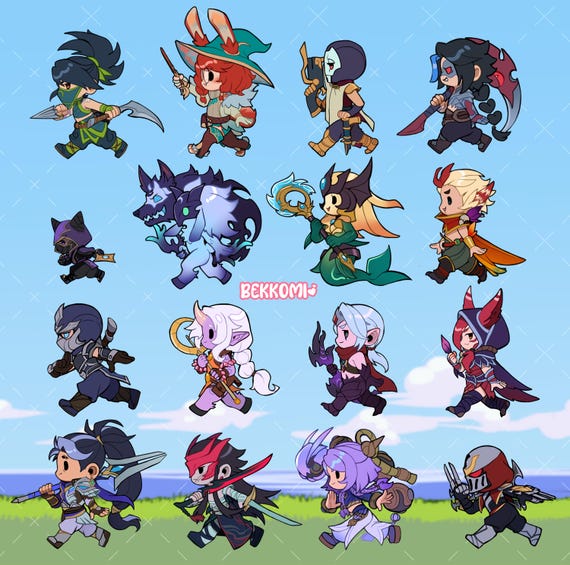 Legends on the Run Sticker| League of Legends  8X8cm | Vinyl