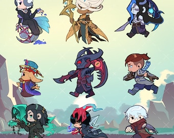 Legends on the Run Sticker BONUS SET| League of Legends  8X8cm | Vinyl