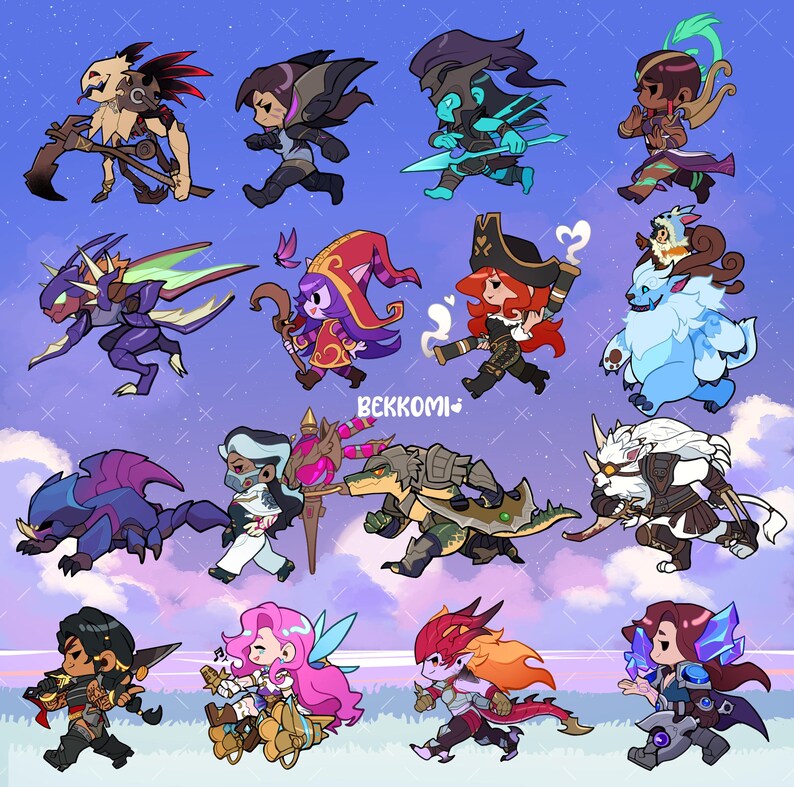 Legends on the Run Sticker| League of Legends 8X8cm | Vinyl image 4