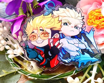 Trigun Vash and Knives Keychain