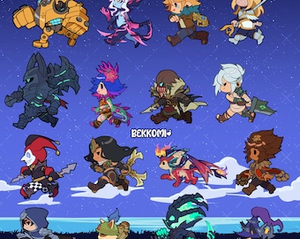 Legends on the Run Sticker Pt 3| League of Legends  8X8cm | Vinyl