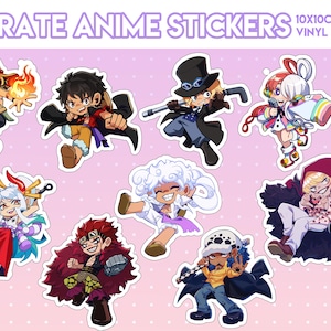 Pirate Anime Stickers | 10X10cm | Vinyl