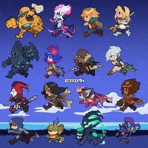Legends on the Run Sticker| League of Legends 8X8cm | Vinyl image 3