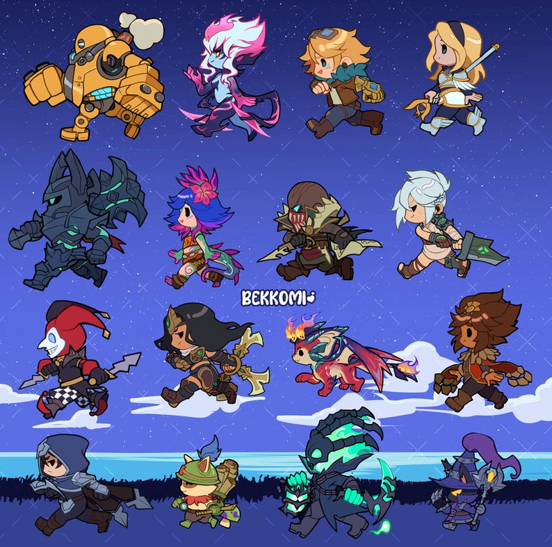 Legends on the Run Sticker| League of Legends 8X8cm | Vinyl image 3