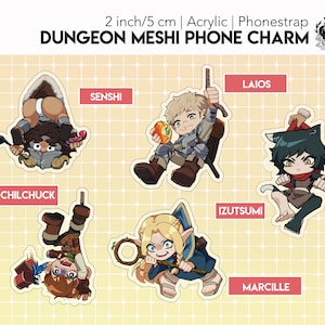 Dungeon Meshi Phone Charms 2 in