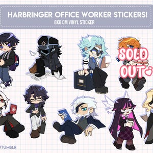 CLEARENCE | Office Worker Fatui Harbringers | 8x8cm | Vinyl | Matte