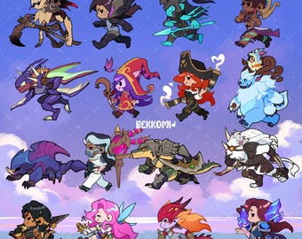 Legends on the Run Sticker Pt 4| League of Legends  8X8cm | Vinyl