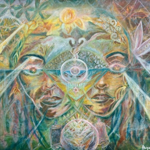 Visions of the Inner Eye Art high quality print on canvas /archival paper