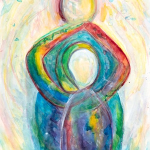 Compassion, Hug your inner child Art Print