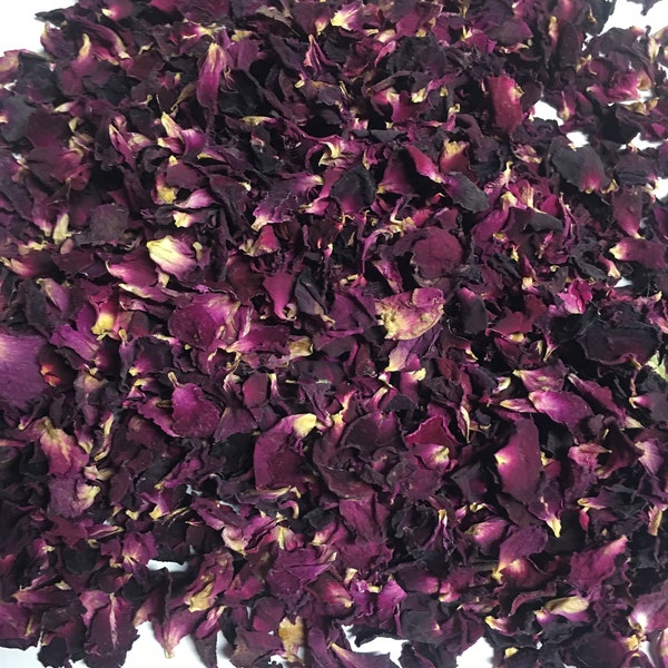 Dried Rose Petals 'Purple' - Small Tea Rose Petals - 50% Off Sale