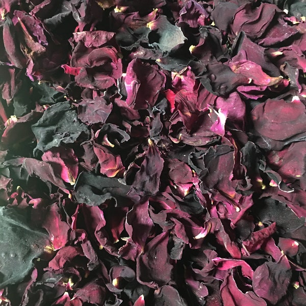 Dried Rose Petals 'Dark Red/Dark Purple' - 50% Off Sale