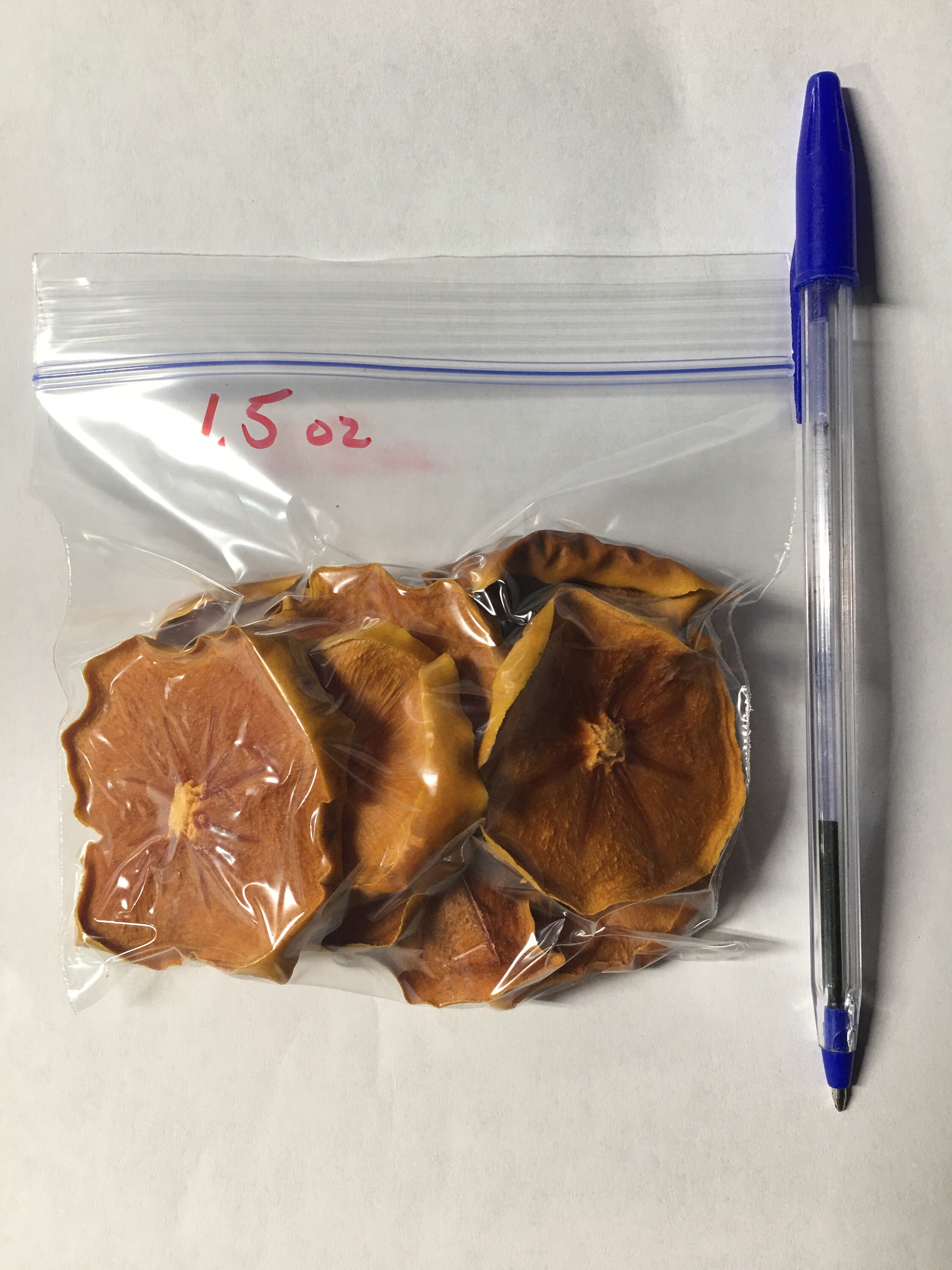 Fresh Dried 'Fuyu' Persimmons 1.5 oz. Bag Etsy
