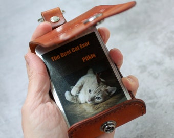Pet Photo Keychain Gift for Pet Owners, Personalised Pet Memorial Gift