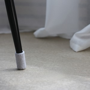 Crochet Chair / Furniture Socks, Floor Protectors for Aesthetic Dining Room Decor image 5