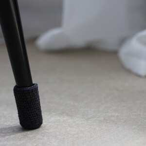 Crochet Chair / Furniture Socks, Floor Protectors for Aesthetic Dining Room Decor image 4