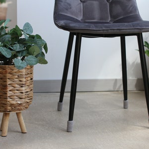 Crochet Chair / Furniture Socks, Floor Protectors for Aesthetic Dining Room Decor image 2
