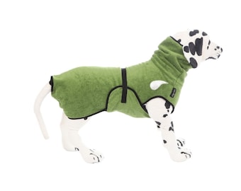 drop-(t)ex dog bathrobe "Cactus" back length selectable from 30 cm - 90 cm