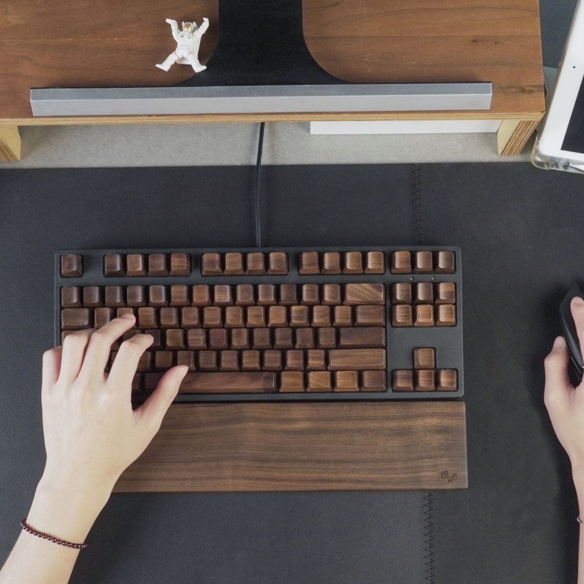 Wooden Keycap Solid Walnutnatural Wood Keycaps Set OEM for MX Etsy