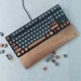 Wooden Keycap Solid Walnut Wood Keycap Spacebar Esc Arrow WASD QWER Keys for Mechanical Keyboard 