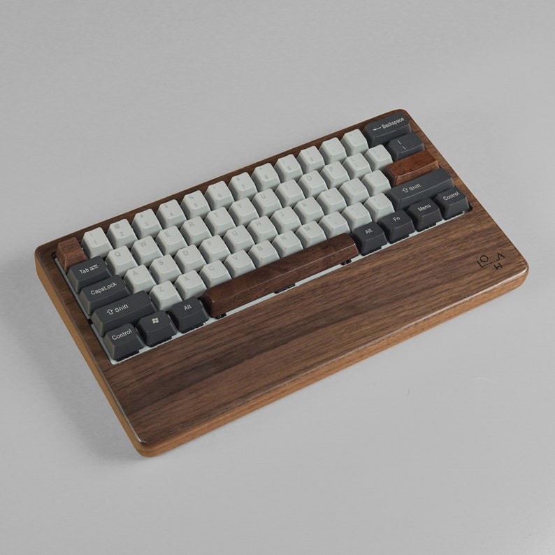 60 Walnut Woodkeyboard Case Building Mechanical Keyboard Kit Etsy Canada