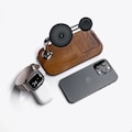 3-in-1 Mag-Safe Wireless Charger: Black Walnut Wood iPhone, Apple Watch, AirPods Charging Stand & Station