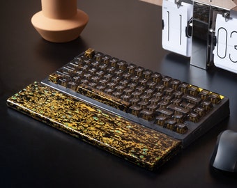 Lacquer Wood Wrist Rest｜High-quality manual keyboard wrist rest made of Chinese lacquer and comfortable to touch