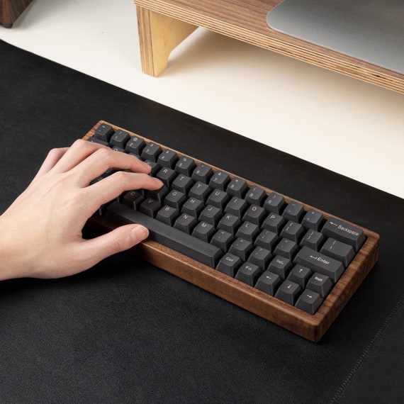 Wood Keyboard Case GH60/GK61X/DAGK Acr68 Pro/anne Pro 260/65% Keyboard Case  Compatible Wooting 60HE Custom Mechanical Keyboard. 