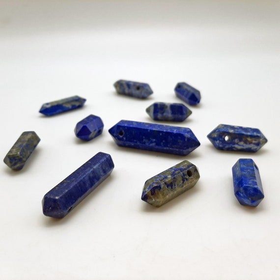 Double Terminated Lapis Crystal Points Double Terminated Lapis Crystal Points
