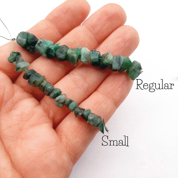 Raw emerald beads deals