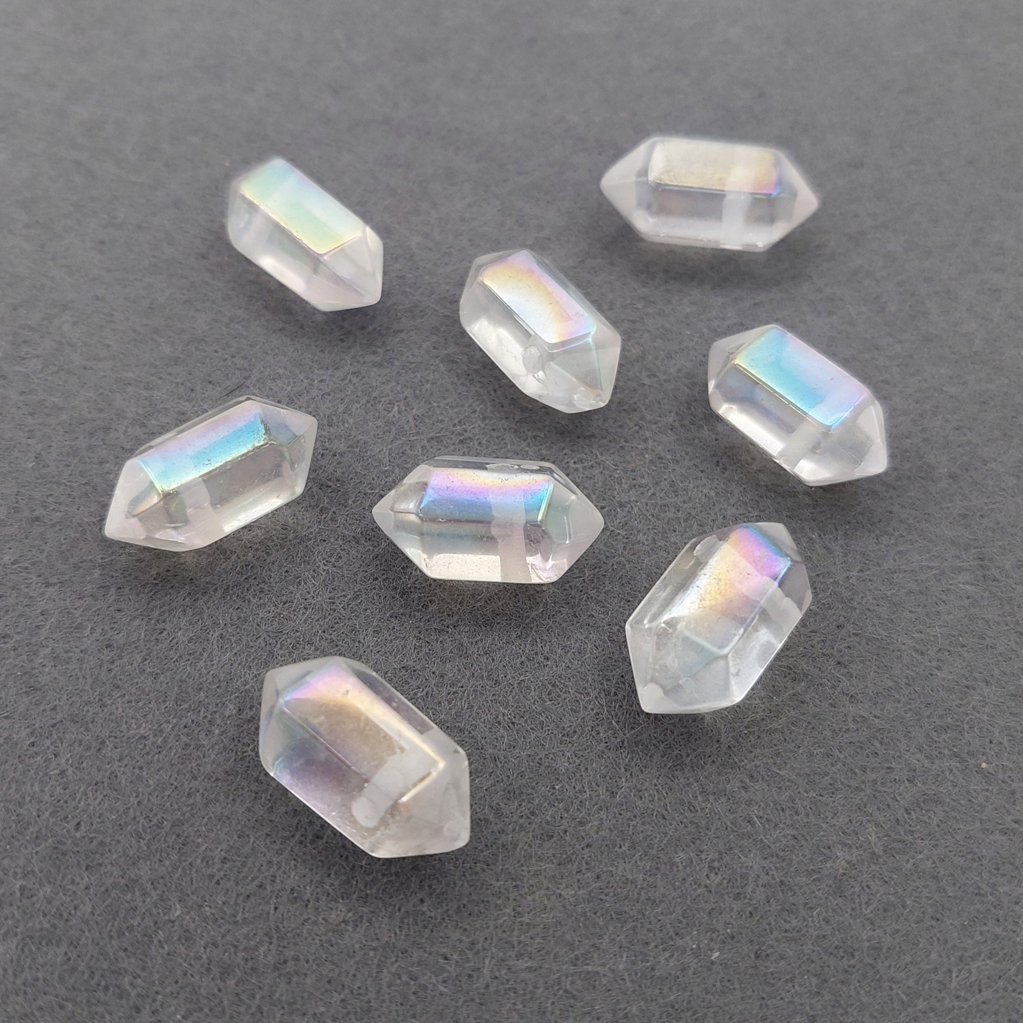 【aura】20ミリにて 20mm Angel Aura Quartz Crystal Point: Double Terminated, Top