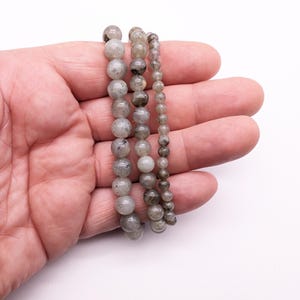 Labradorite Round Beads Natural Round Smooth Beads Centre Drilled Beads Smooth Labradorite Beads 4mm 6mm 8mm Natural Beads