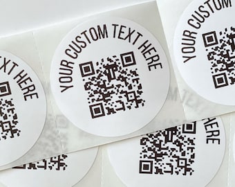Custom QR Code Stickers: Personalized Small Business Labels